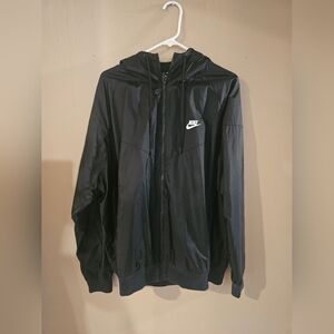 Nike Men's Black Hooded Jacket